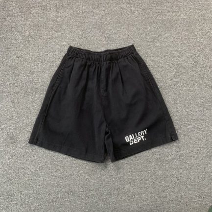 GALLERY DEPT LOGO BLACK SHORTS