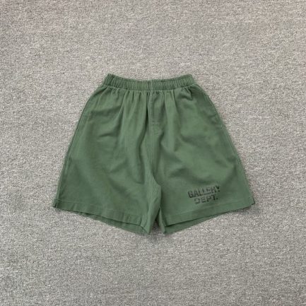 GALLERY DEPT LOGO GREEN SHORTS