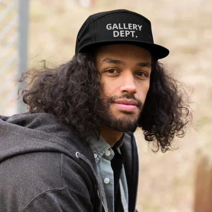 Gallery Dept. 5 Panel Mesh Snapback Trucker Hats Black