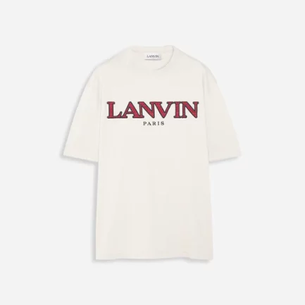 Lanvin Classic Curb Embroidered T Shirt