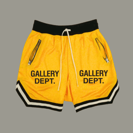 GALLERY DEPT LOGO YELLOW SHORTS