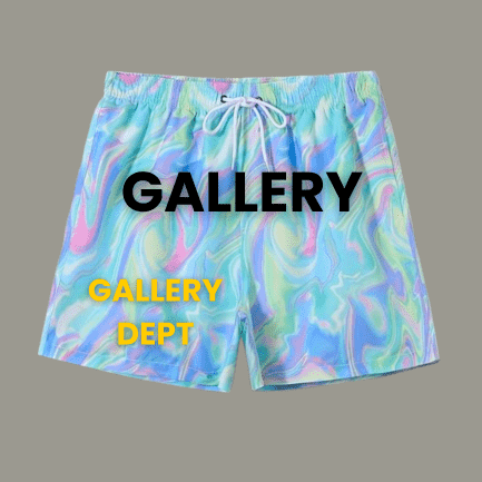 GALLERY DEPT LOGO BLUE MIX SHORTS